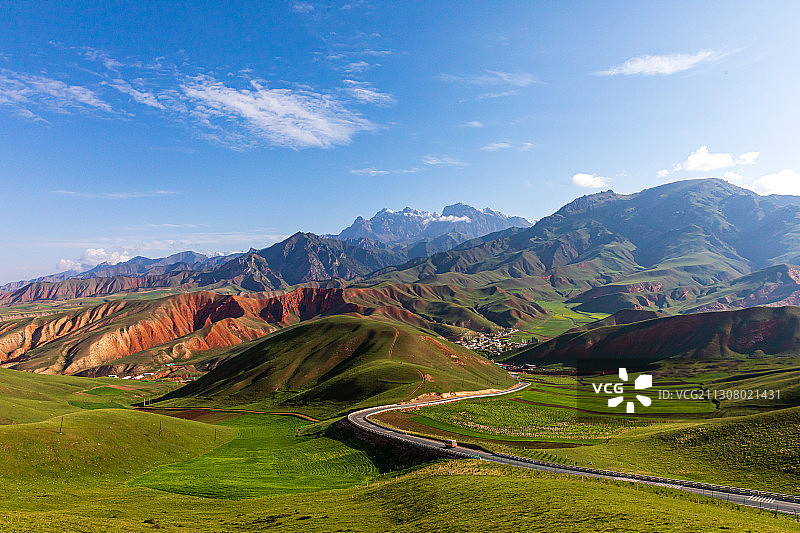 青海祁连县卓尔山风景区图片素材