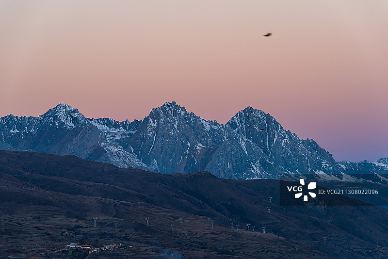 川西高原之晨图片素材