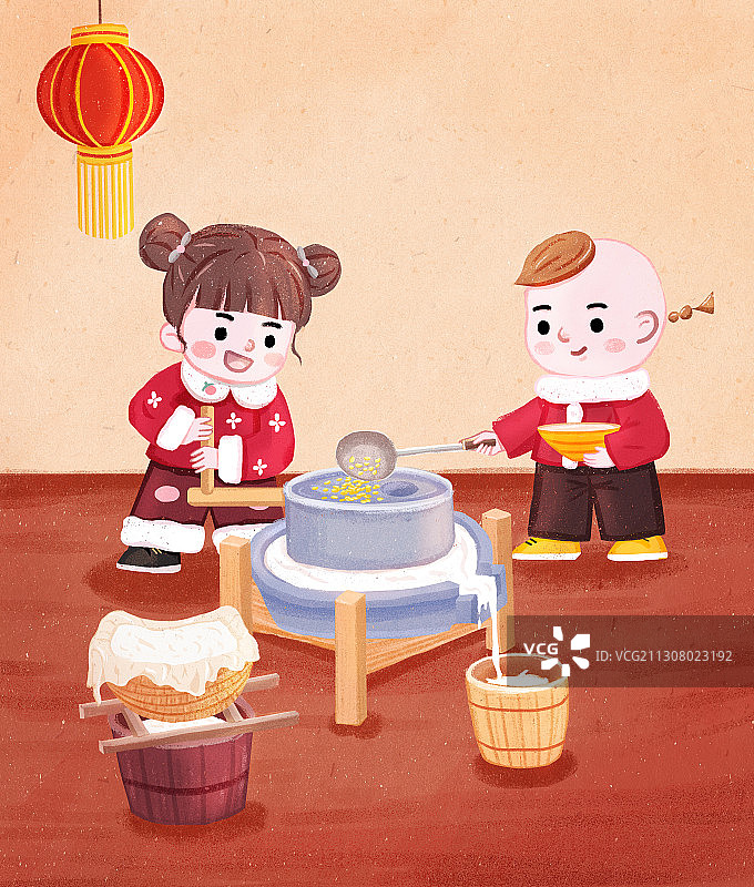 腊月二十五黄色竖版图片素材