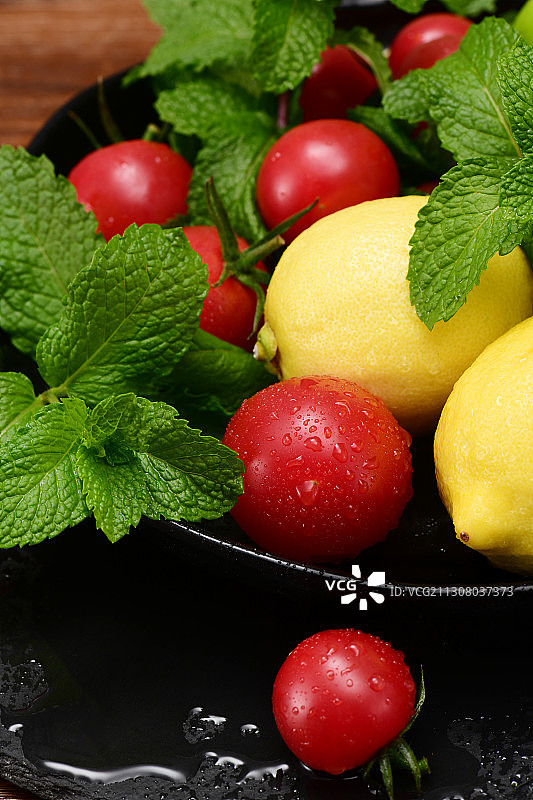 柠檬薄荷图片素材