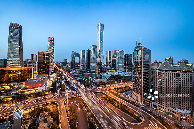 国贸桥之夜图片素材