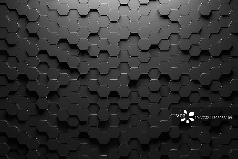 蜂窝状背景墙，三维图形图片素材