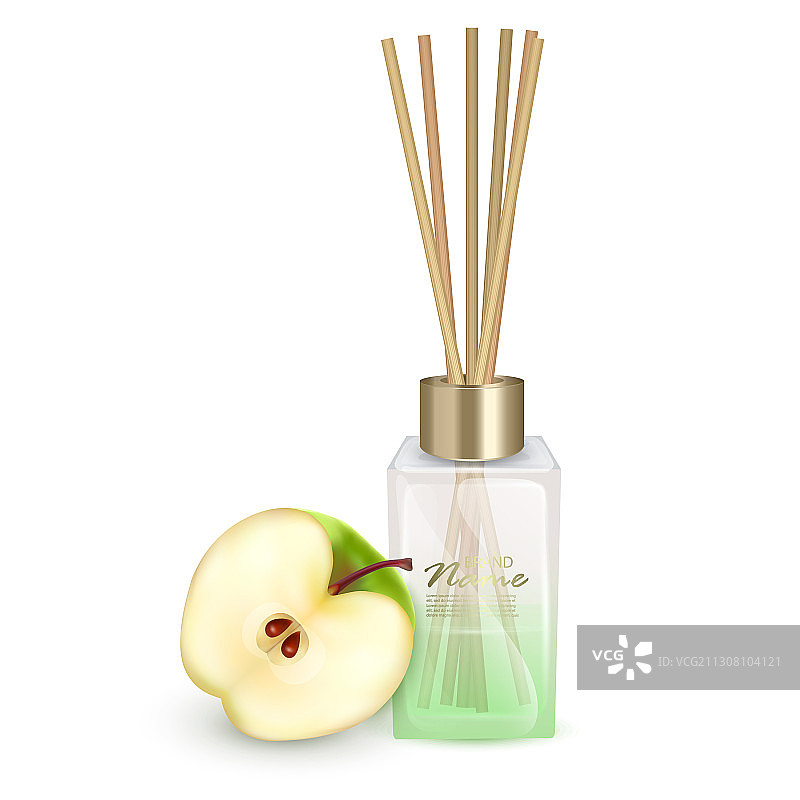 带香薰棒的玻璃罐图片素材