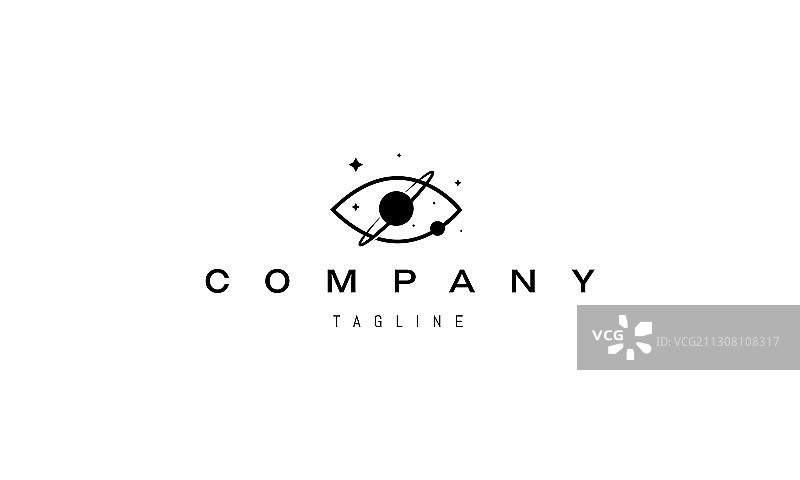 抽象眼睛图案logo图片素材