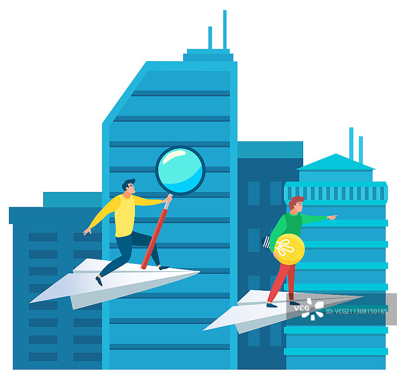 商业伙伴竞争图片素材