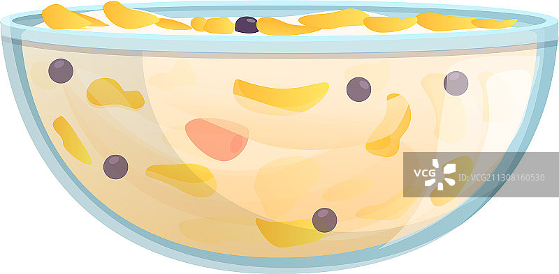 牛奶麦片卡通图标图片素材