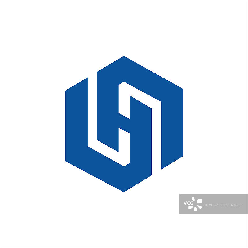 字母HH或H标志设计模板图片素材