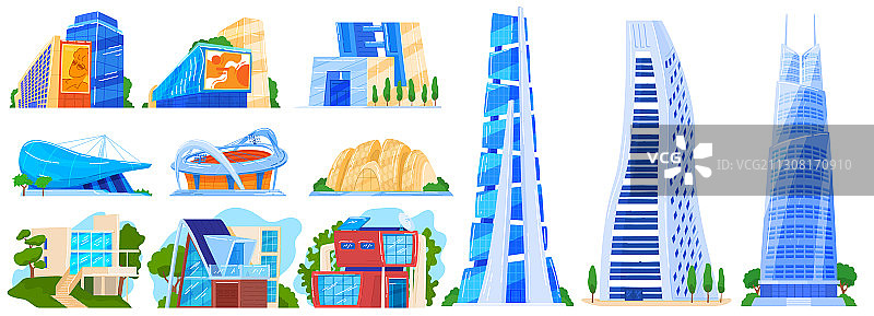 现代城市建筑合集图片素材