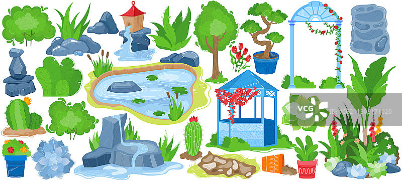 公园景观设计图片素材