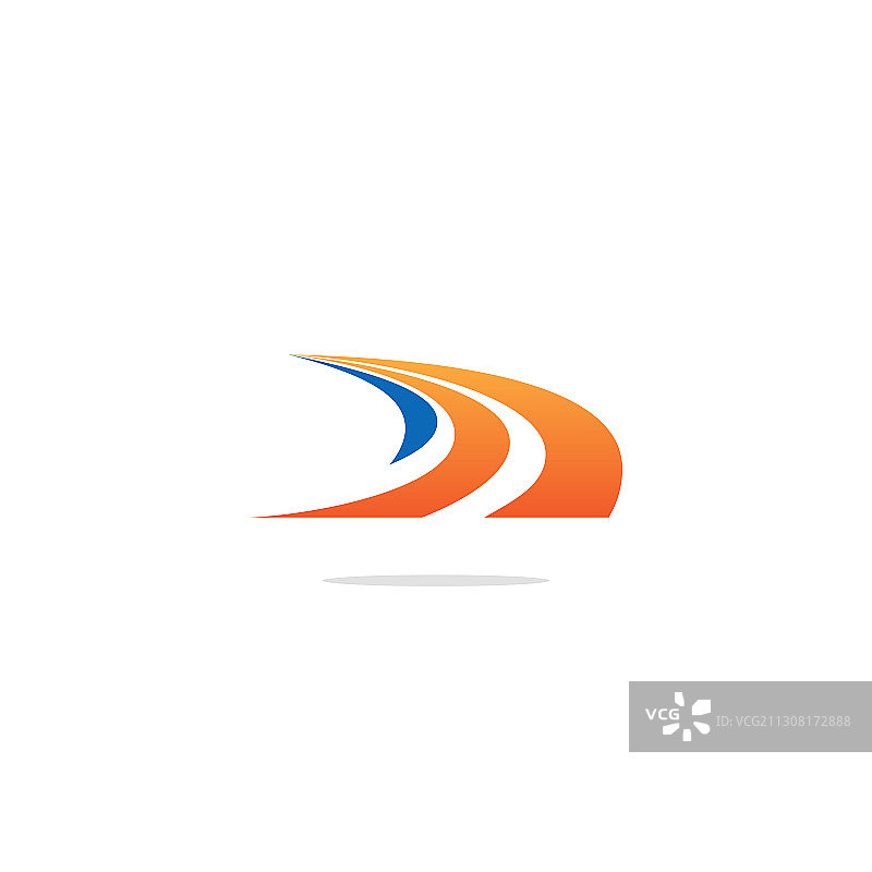 道路路径曲线标志图片素材