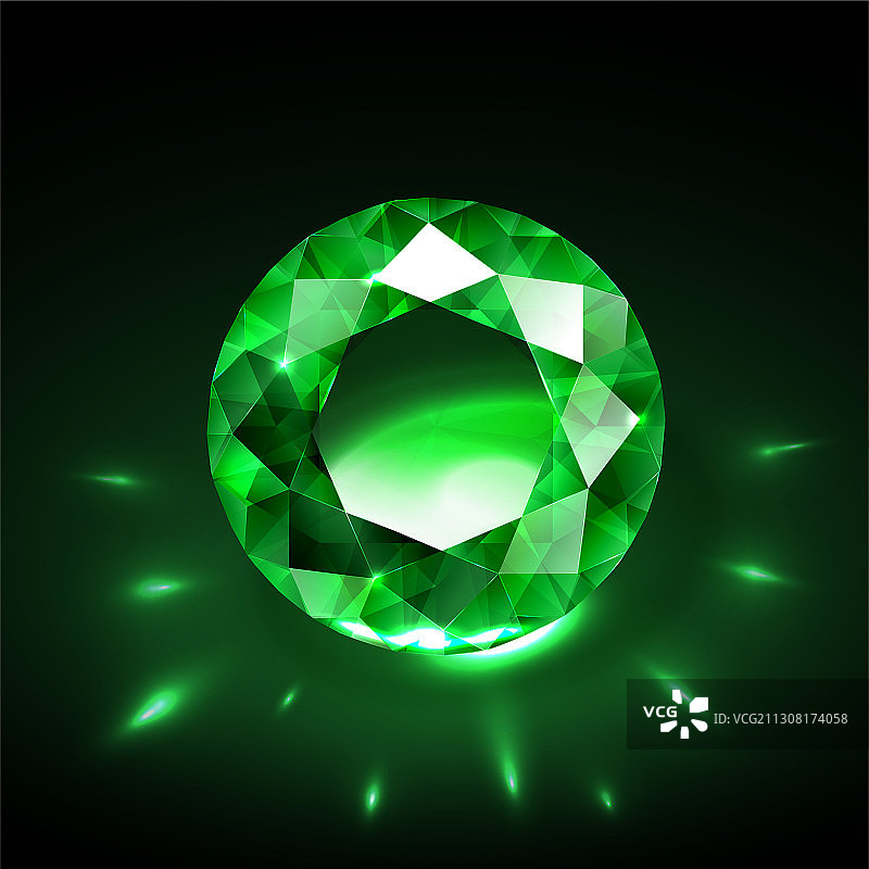 逼真的祖母绿宝石图片素材