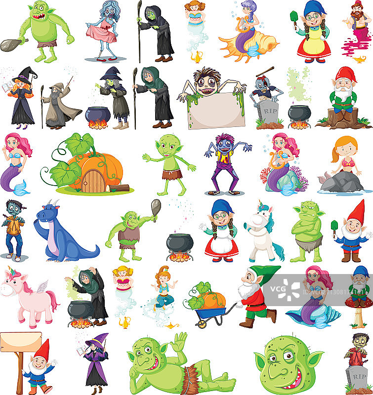 梦幻卡通人物素材图片素材