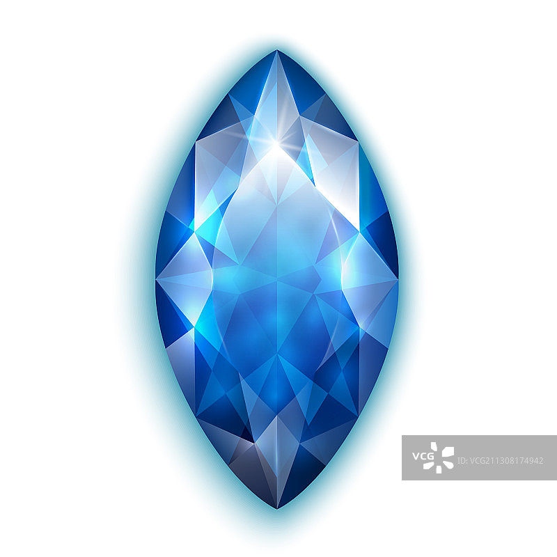 侯爵切割蓝宝石图片素材