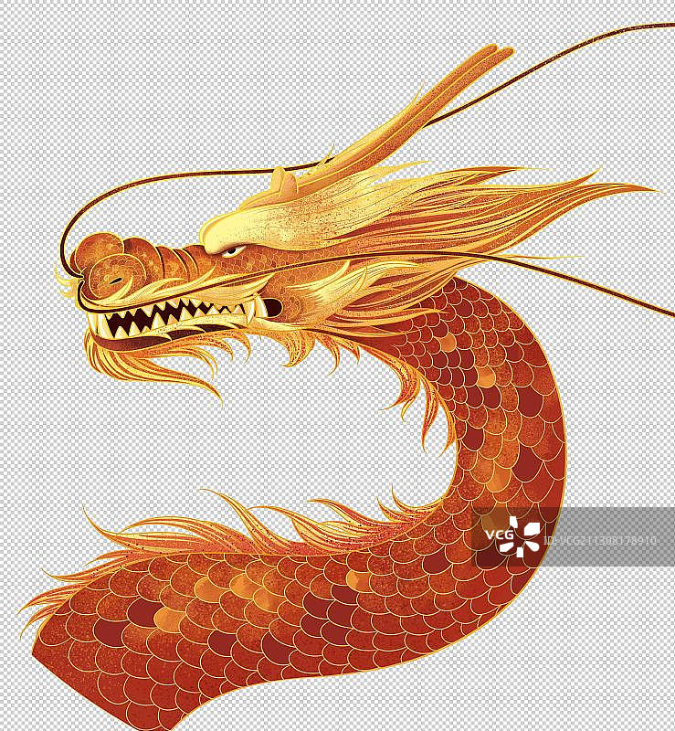 国潮插画龙图片素材