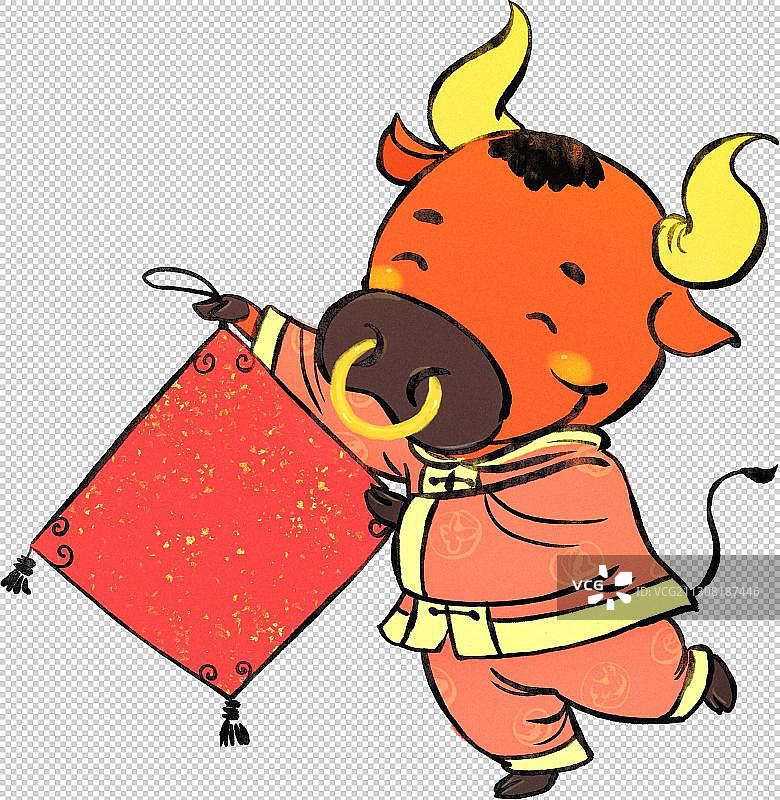 牛年卡通角色元素图片素材