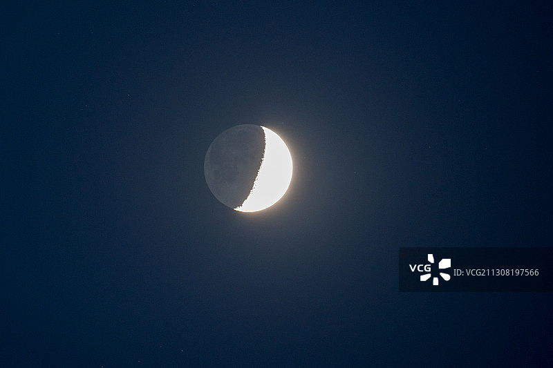 上弦月图片素材