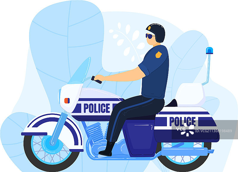 警察摩托车交通工具工作民兵图片素材