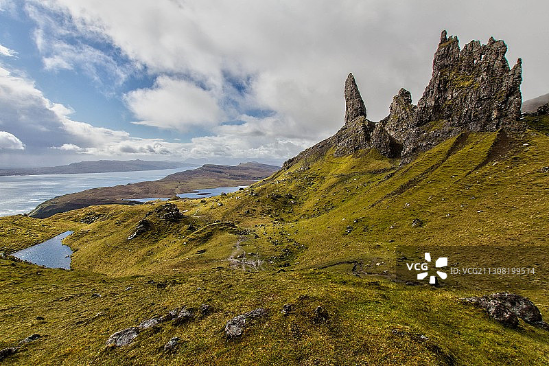 斯托老人峰风光，波特里，斯凯岛，苏格兰，英国图片素材
