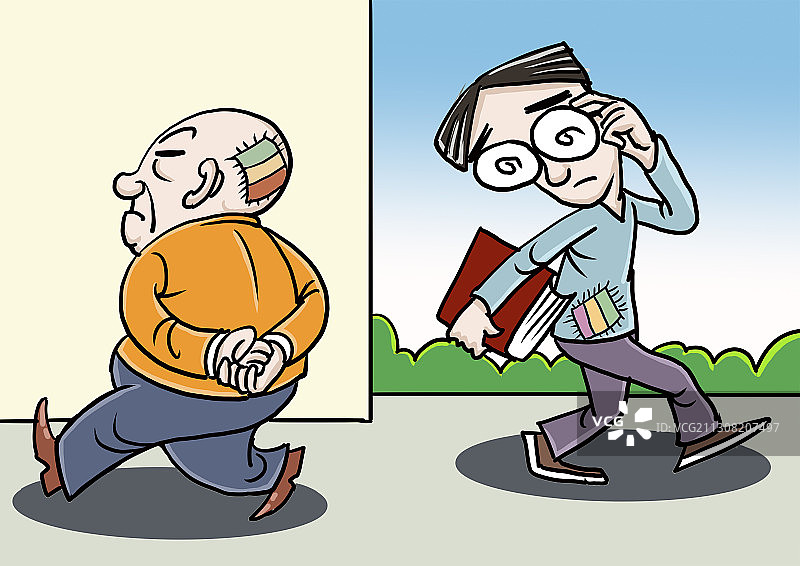 插画：各有所缺图片素材