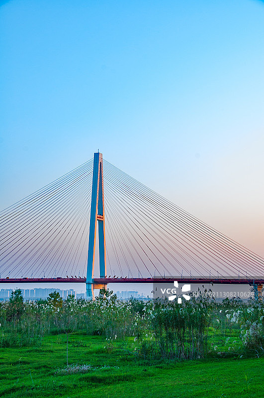 湖北武汉白沙洲长江大桥图片素材