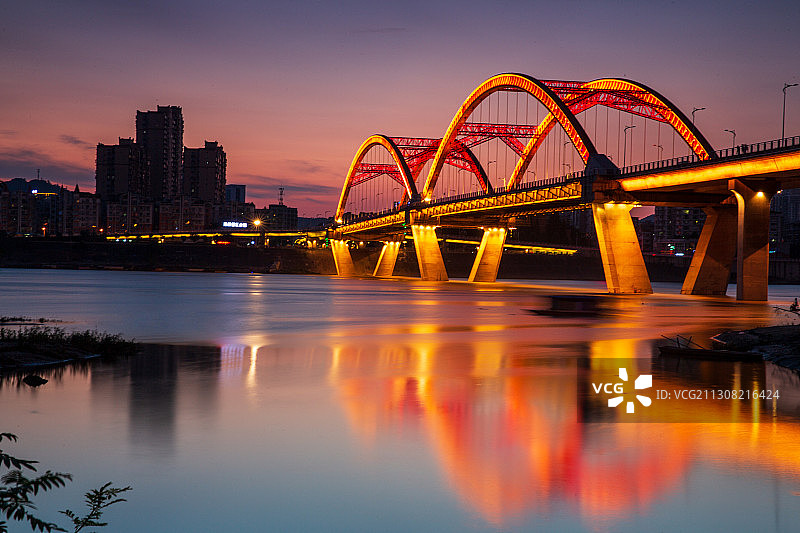 嘉陵江四桥图片素材