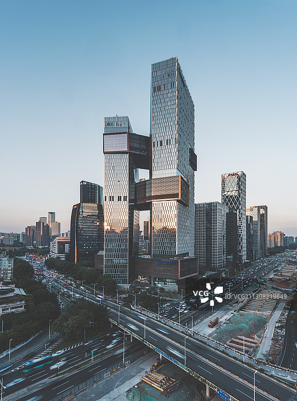 广东省深圳市南山区腾讯滨海大厦图片素材