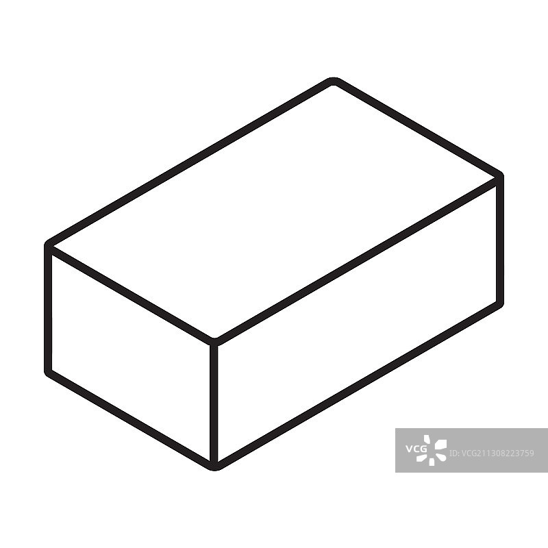 块状混凝土2.5D图标图片素材
