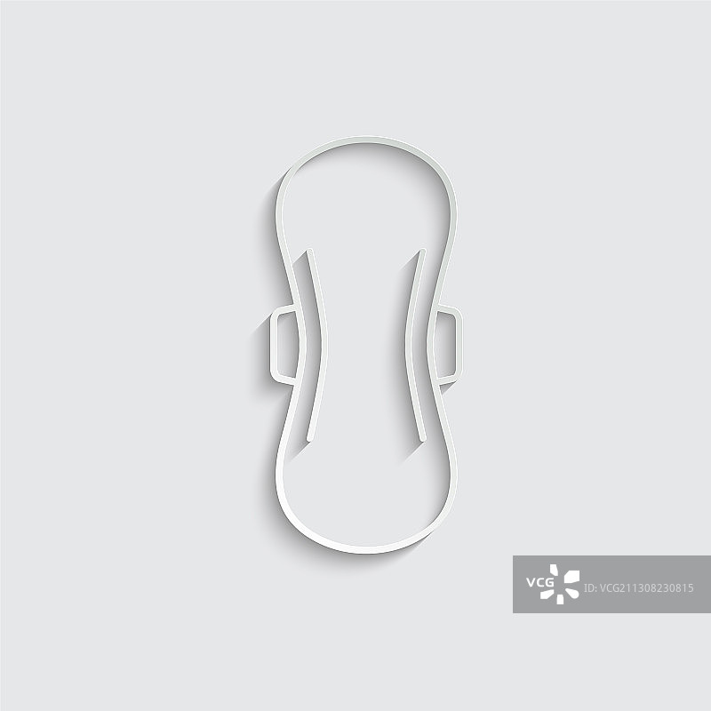 纸巾、女性卫生巾图标图片素材