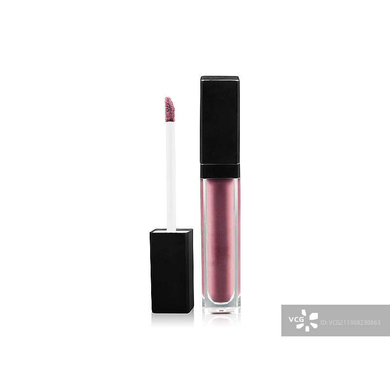 白色背景上的美容产品特写图片素材