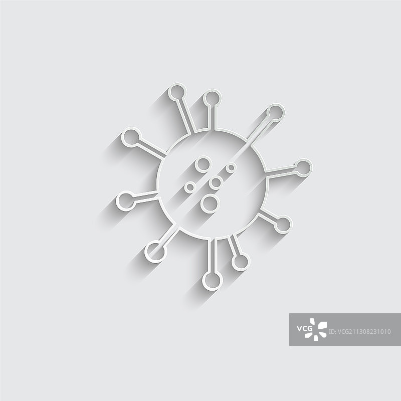 纸质细菌图标黑色标志图片素材