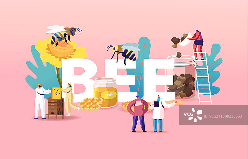 人们养蜂提取蜂蜜概念图片素材