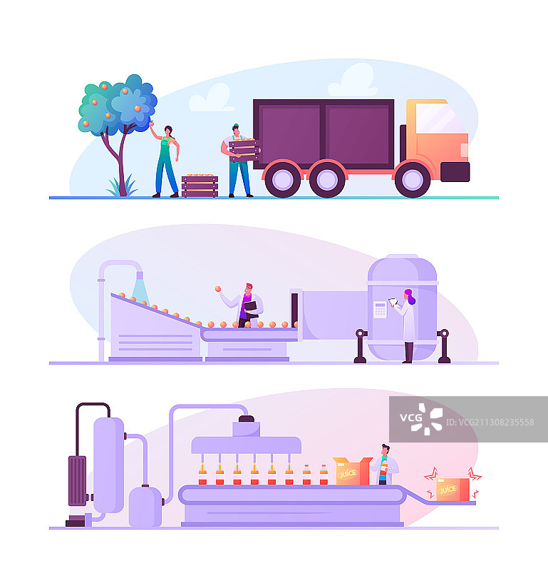 果汁工厂制造角色图片素材