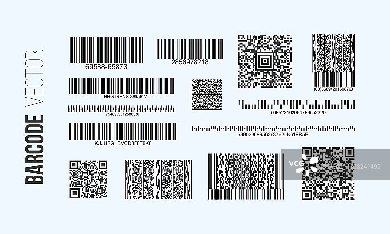 条形码标签合集图片素材