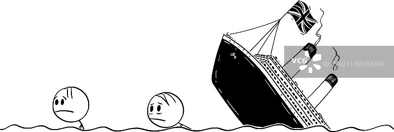 水中游泳的卡通男人图片素材