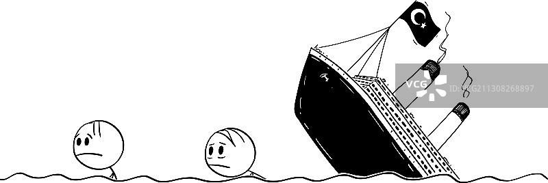 水中游泳的卡通男人图片素材