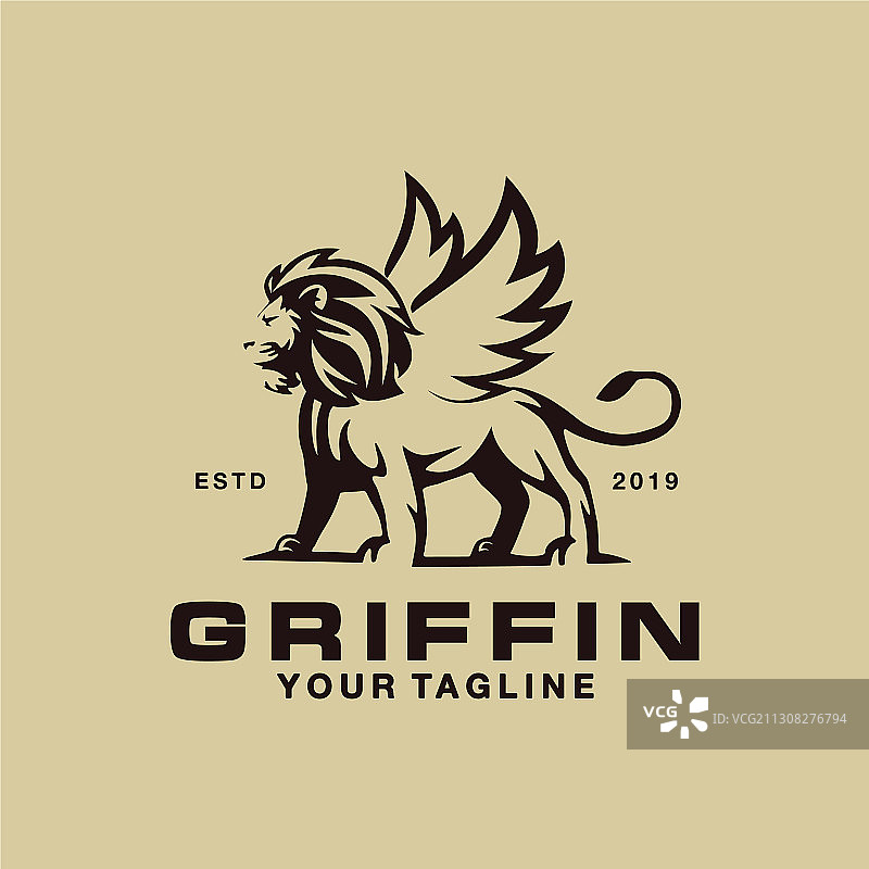 狮鹫logo设计模板创意图片素材