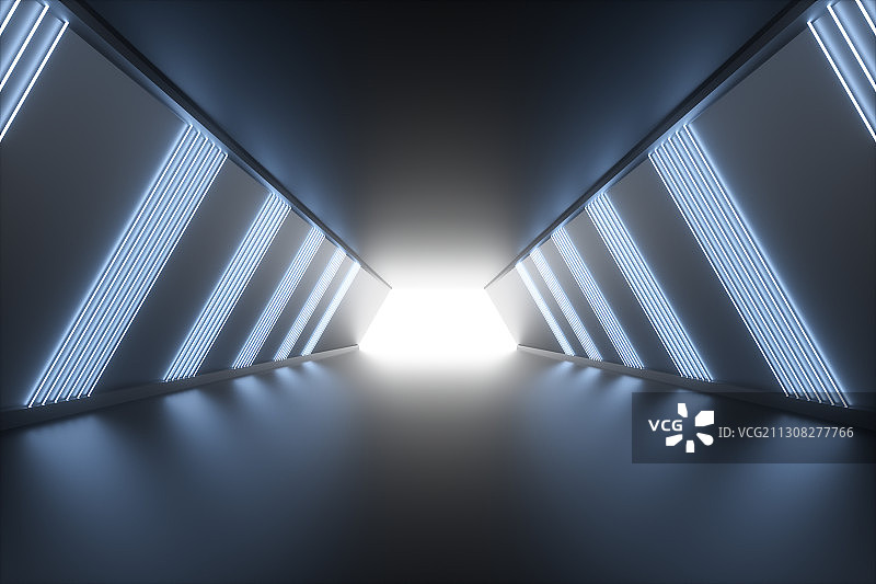 现代建筑室内空间，三维图形图片素材