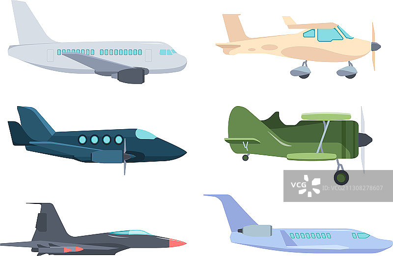 现代客机复古风图片素材