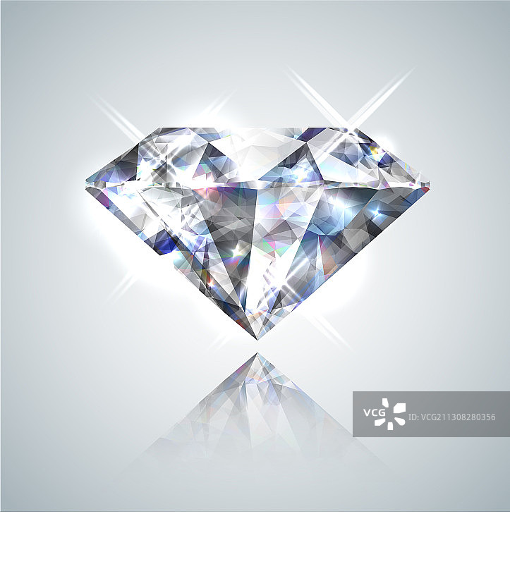 带反射的钻石图片素材