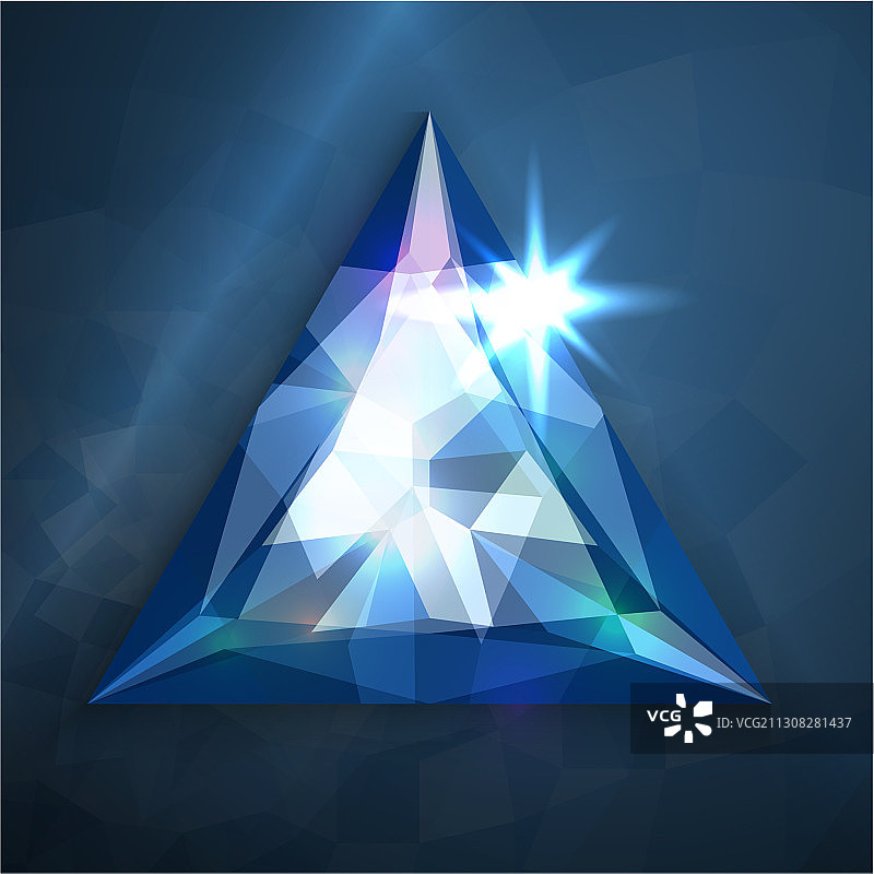 闪亮抽象蓝色宝石图片素材