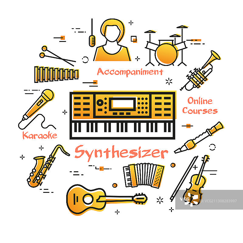 合成器音乐banner图片素材