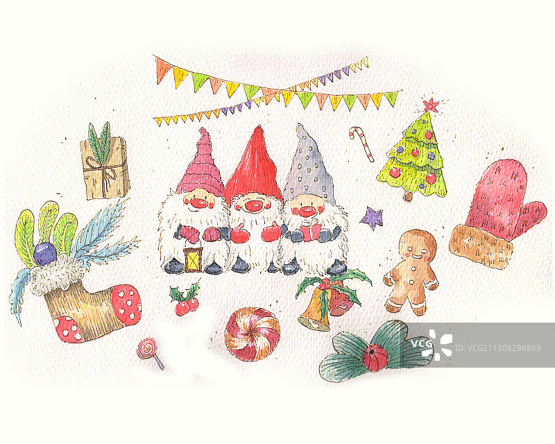 圣诞节元素图片素材