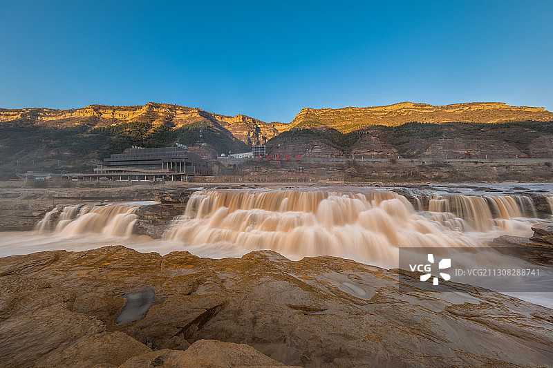 壶口瀑布风景区黄河自然景观壮观图片素材