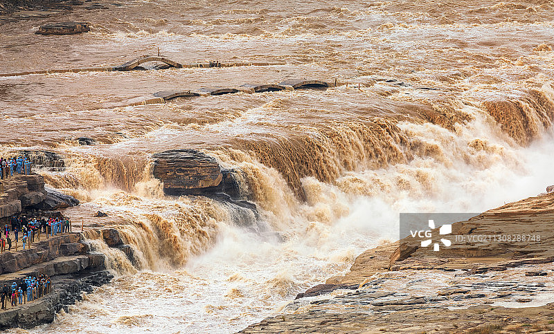 壶口瀑布风景区黄河自然景观壮观图片素材