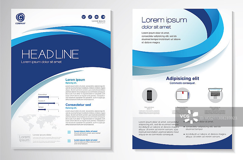 商务宣传单模板图片素材