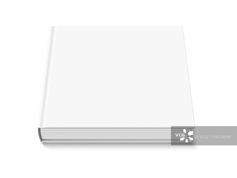 白色方形精装书样机图片素材