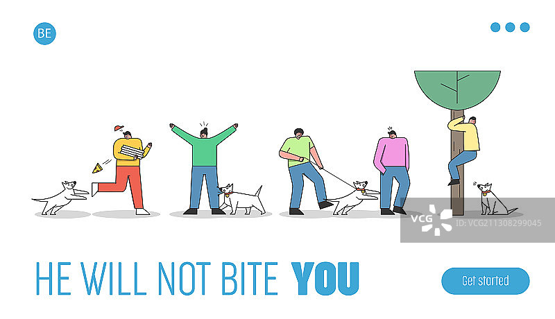 犬只攻击行为控制图片素材