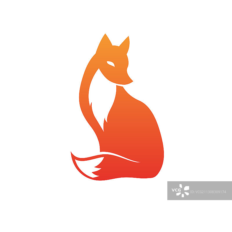 狐狸图标创意Logo概念图片素材