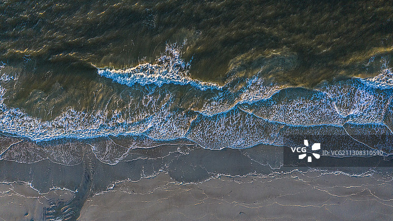 美国佐治亚州查塔姆县的航拍海景图片素材