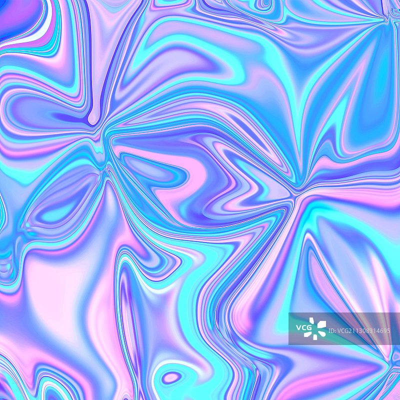 镭射高饱和渐变色流体插画背景图片素材